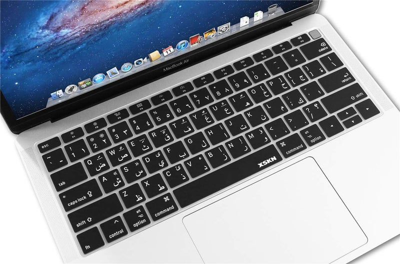 XSKN Arabic US Version Silicone Keyboard Cover Skin for 2018 MacBook Air 13.3 Inch with Touch ID A1932 - NOT for Other 13.3 INCH - Image 4